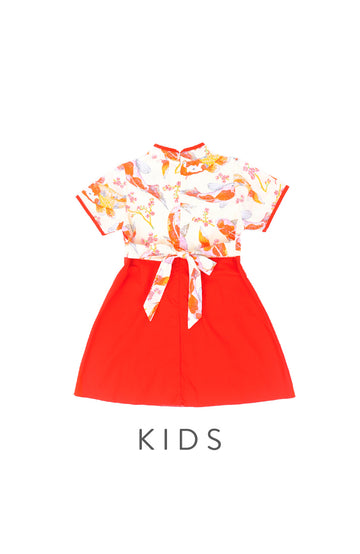 GIRLS Prosperity Koi Cheongsam